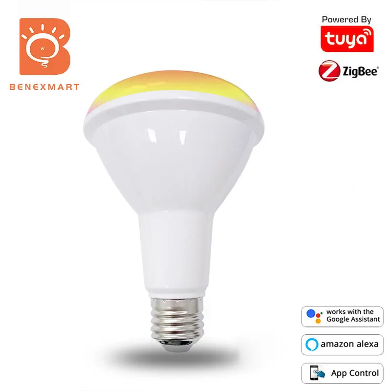 Benexmart BR30 LED Light Bulb 850lm Tuya Zigbee Smart RGBCW 