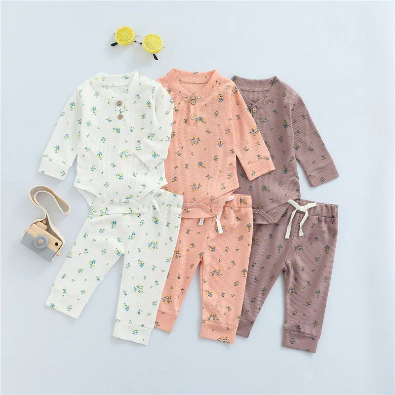 

Осенний Трикотажный костюм для новорожденных мальчиков и девочек, 3 цвета