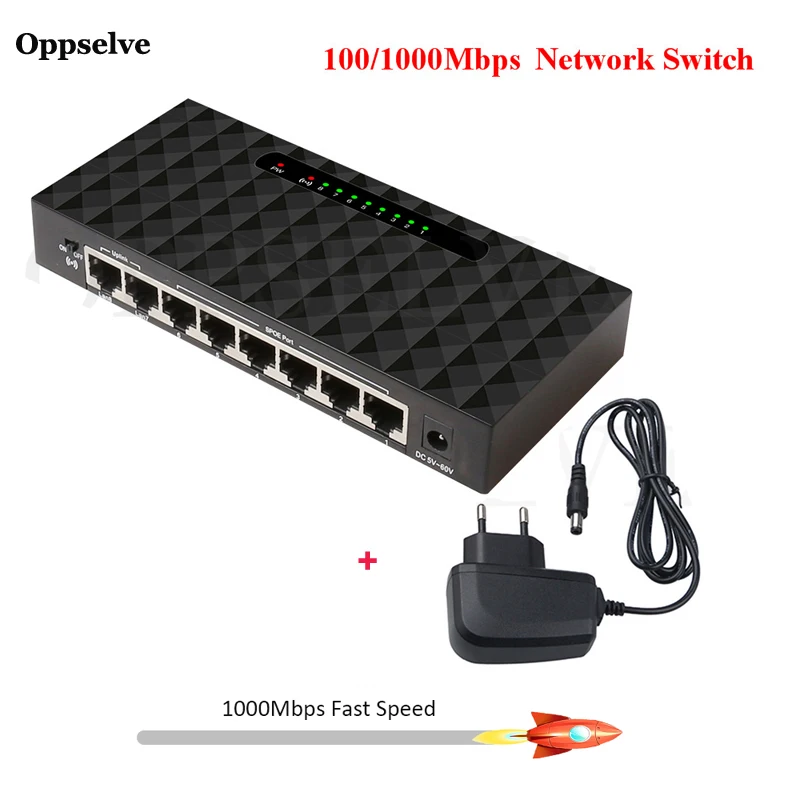 Мини Ethernet коммутатор хаб для офиса сетевой умного ТВ компьютера маршрутизатора