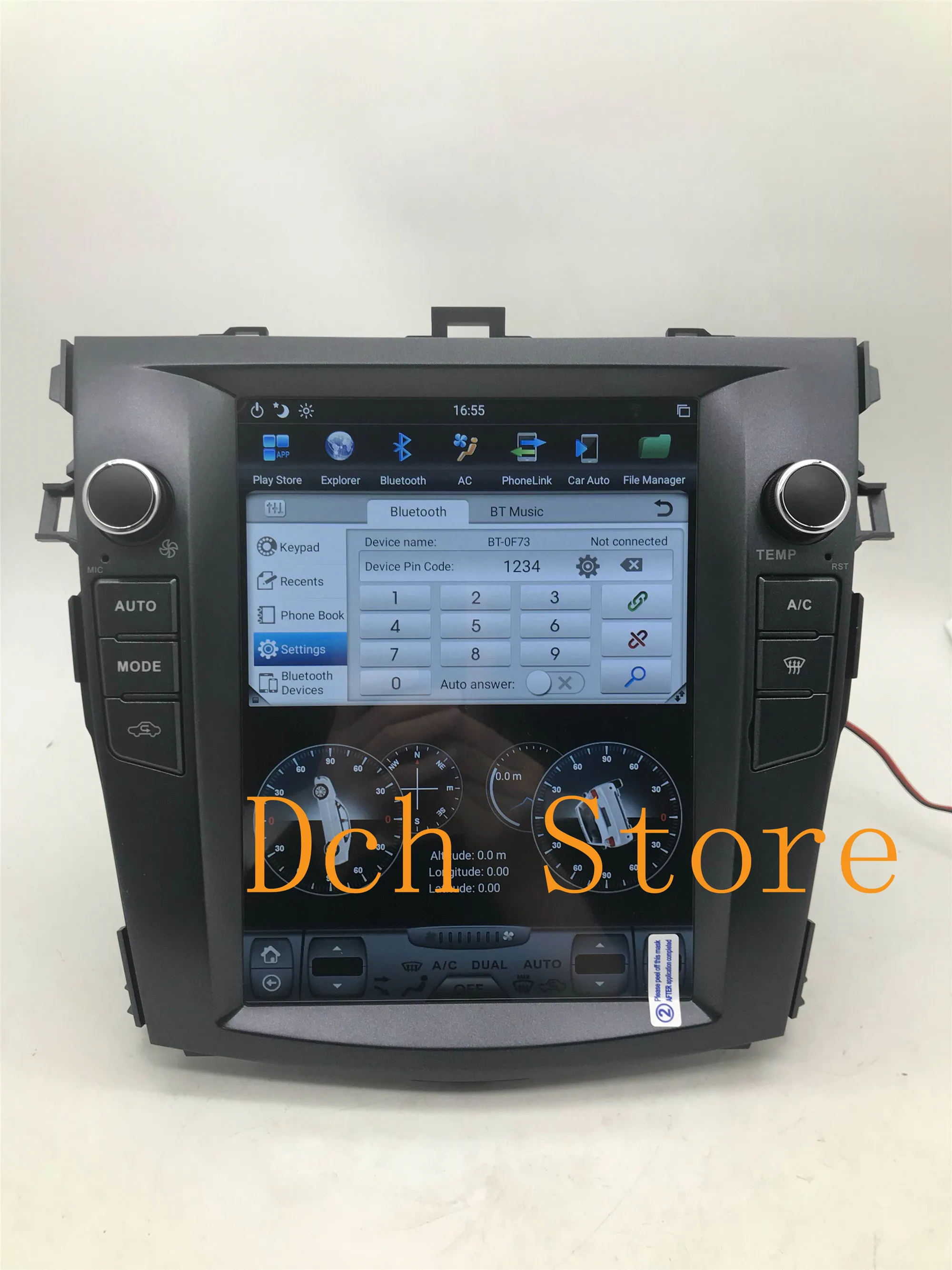 10 4 ''вертикальный экран Tesla стиль Android 9 0 автомобильный DVD GPS для Toyota Corolla 2006 2007 2008