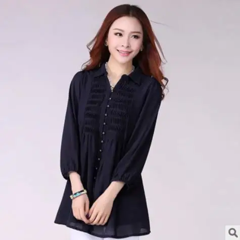 Туники женские топы Туника блузка с оборками для женщин 6xl размера плюс кружево Xxl