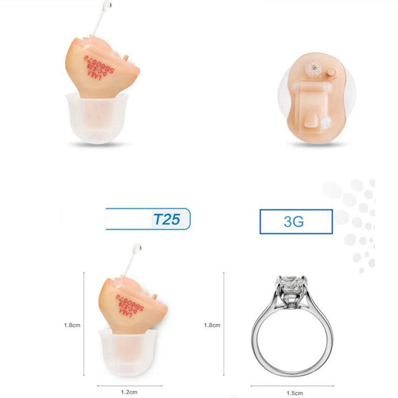 T25 модный мини 6 канальный цифровой невидимый слуховой аппарат s портативный