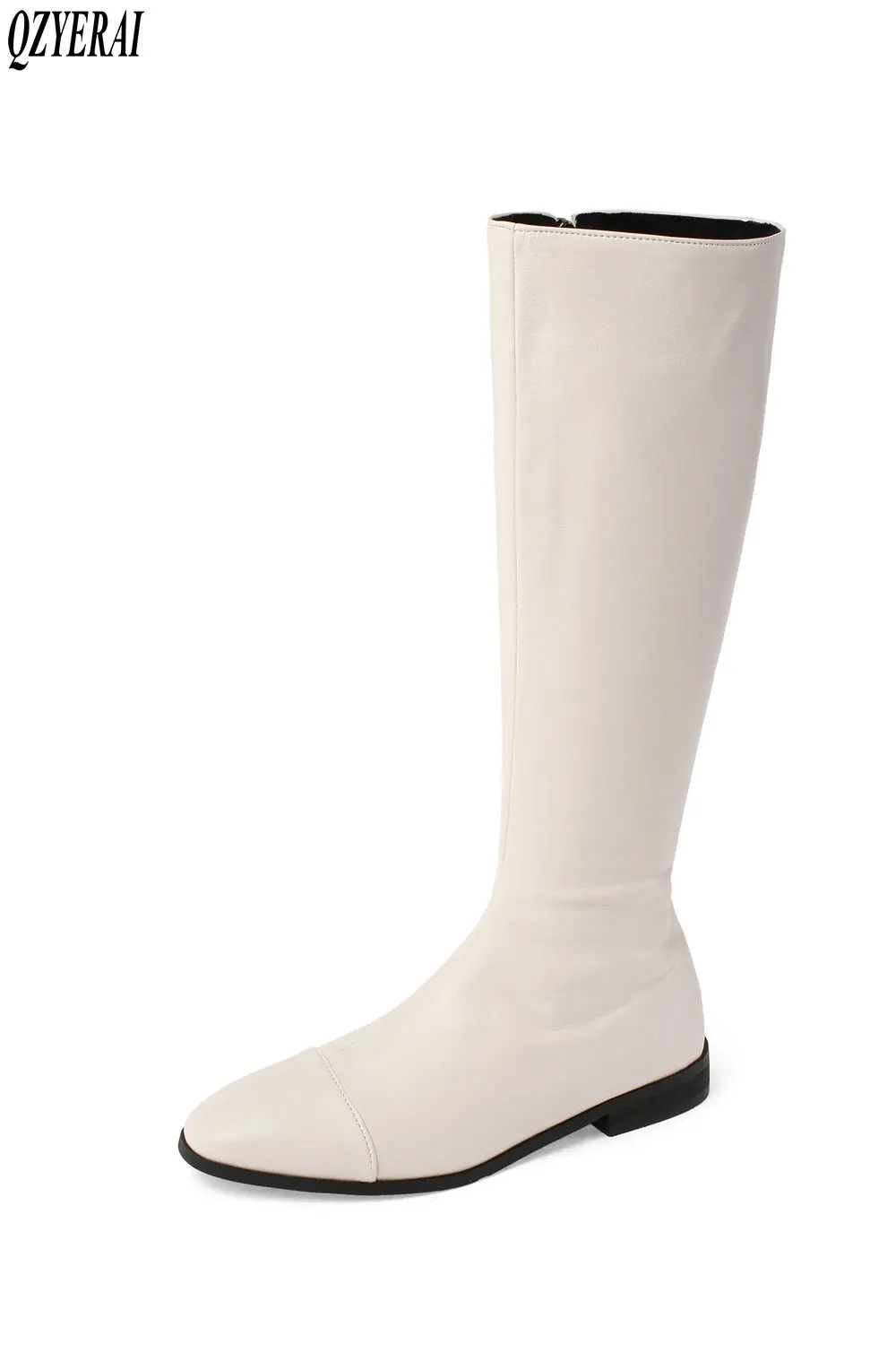 

New winter style Knee high boots Genuine leather Women boots warm Motorcycle boots Martin boots cowhide Women shoes