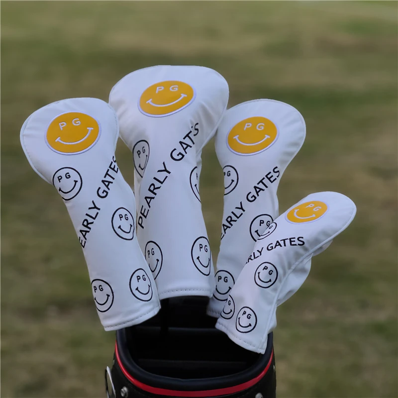 

Golf Clubs Headcovers Fairway Driver Covers PU Complete Set Head Covers Ball Head Cap Cover 2 Colors in Choice