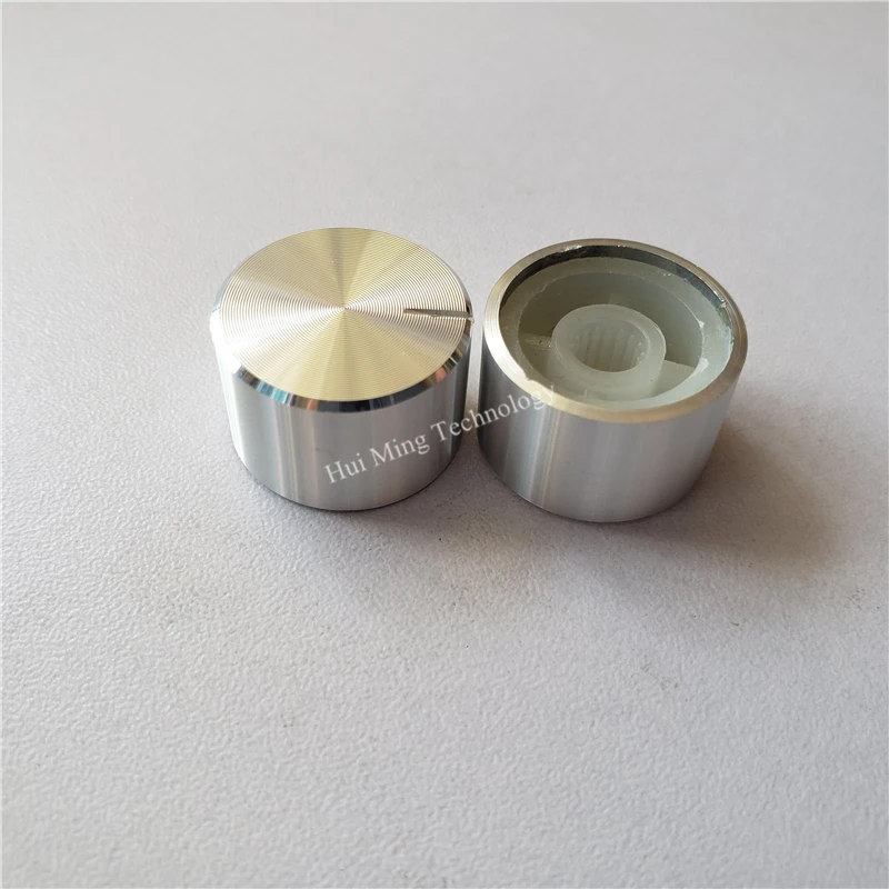 12 шт. алюминиевый пластиковый колпачок Ручка потенциометра гладкая 20*13*6 мм