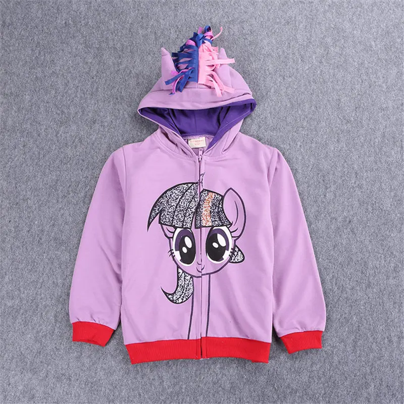 G Весенняя Одежда для девочек «My Little Pony», толстовки с капюшоном, куртки, детская верхняя одежда с персонажами из мультфильмов мой детские платья, детские платья, Толстовка для маленьких девочек пальто "синдерелла" - Цвет: G
