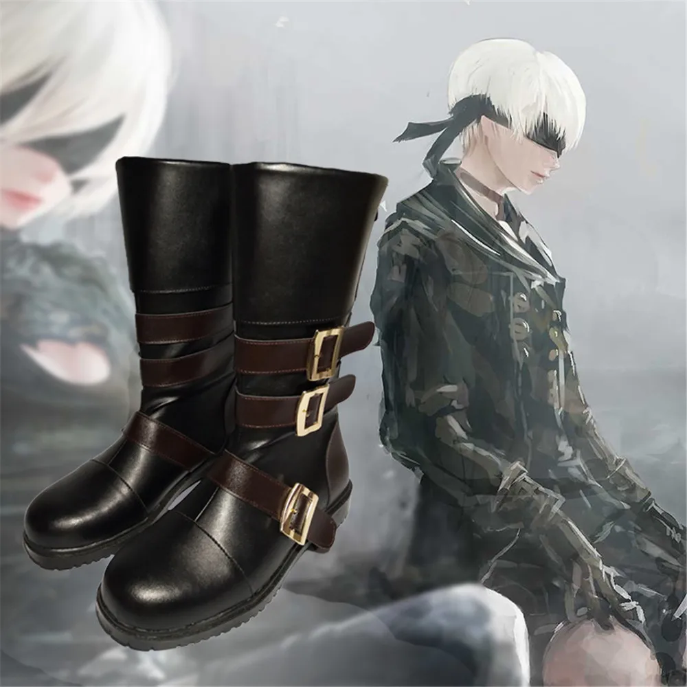 Лидер продаж NieR:Automata 2B YoRHa NO.2 Тип B nier automata 9s Обувь для косплея длинные черные