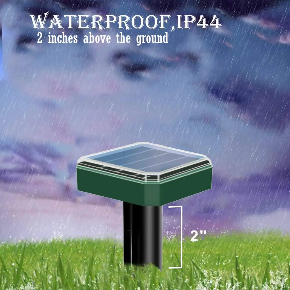 Солнечный ультразвуковой отпугиватель вредителей птиц мыши Змея Отпугиватель