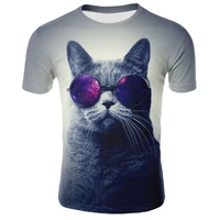 super cute and interesting 3d malefemale t shirts for men and women 3d printed t shirts cat short sleeved summer tops