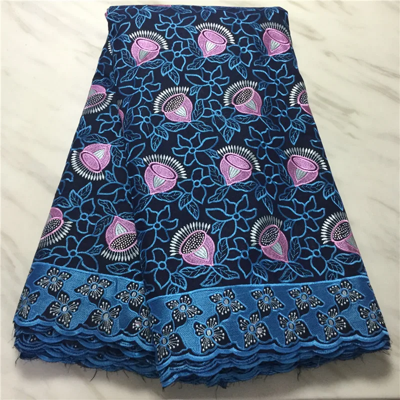 Швейцарская кружевная ткань 5 ярдов новейшая Тяжелая вышитая бисером