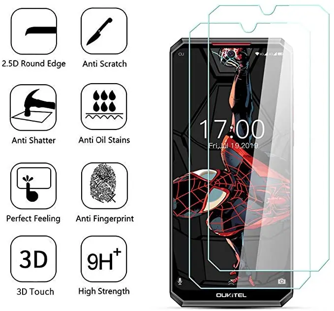 Закаленное стекло для Oukitel WP7 WP6 WP5 C19 защитная пленка экрана стеклянная | Мобильные