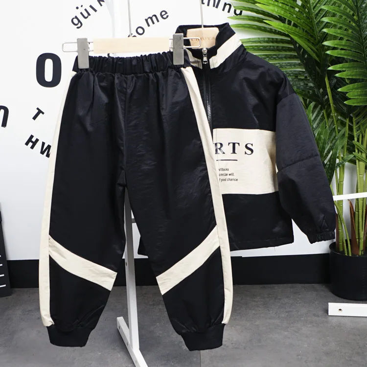 

Toddler Kids Baby Boy Letter coat+t-shirts+pants Outfits Clothes Set Children's suit High Quality boys spring Clothes 3-9years