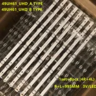 Светодиодная лента для задсветильник, 8 ламп для LG49UH603V Innotek 15.5Y 49 дюймов, тип AB _ Rev0.1 _ 160118, световая панель 49UH61_UHD _ типа A
