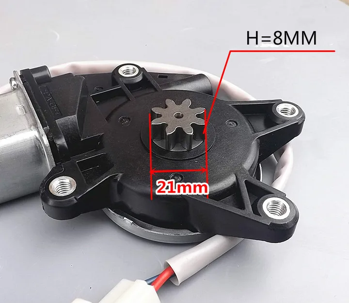 azgiant universal 4 hole 8 teeth car window engine dc motor electric glass lifter motor dc 12v24v auto parts free global shipping
