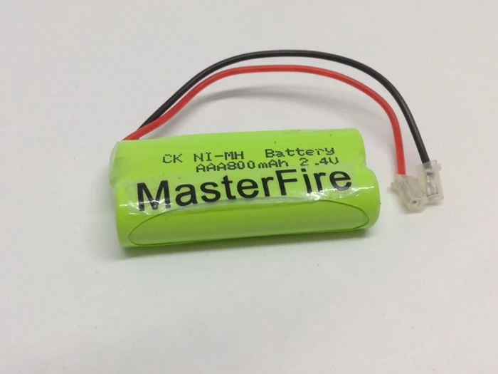 

10PCS/LOT New MasterFire Ni-MH AAA 2.4V 800mAh Ni MH Battery Rechargeable Cordless Phone Batteries Pack With Plugs