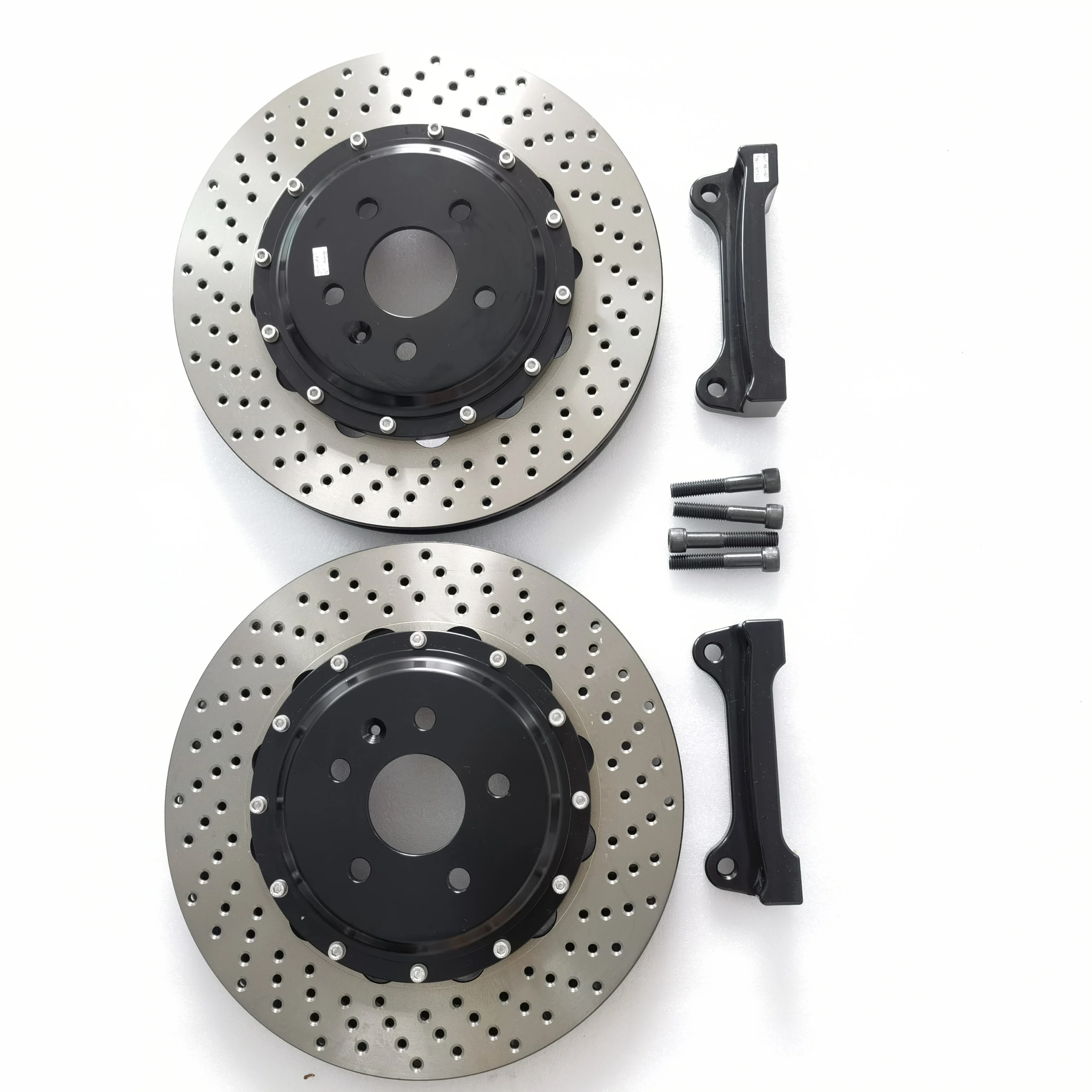 Тормозной диск с отверстиями 370*36 мм колокольчиками и кронштейном для JK9560