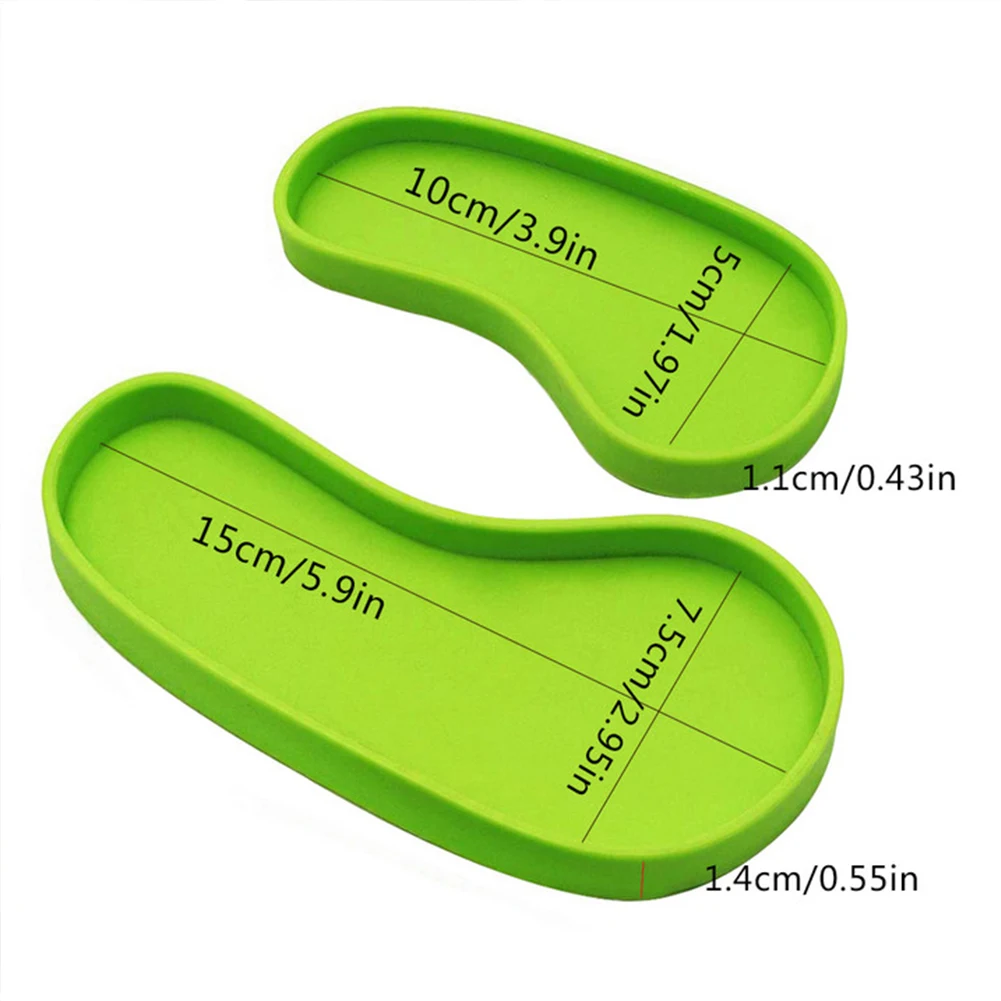 

2PCS Reptile Food Dish Shallow Reptile Feeding Bowl Terrarium Dish Plate for Small Sulcatas Bearded Dragon Gecko Lizard Green