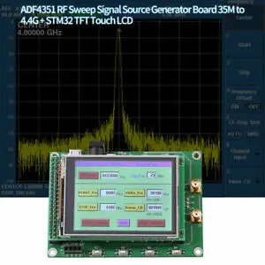 ADF4351 RF источник сигнала развертки плата генератора 35 M-4,4G+ STM32 TFT сенсорный ЖК-дисплей