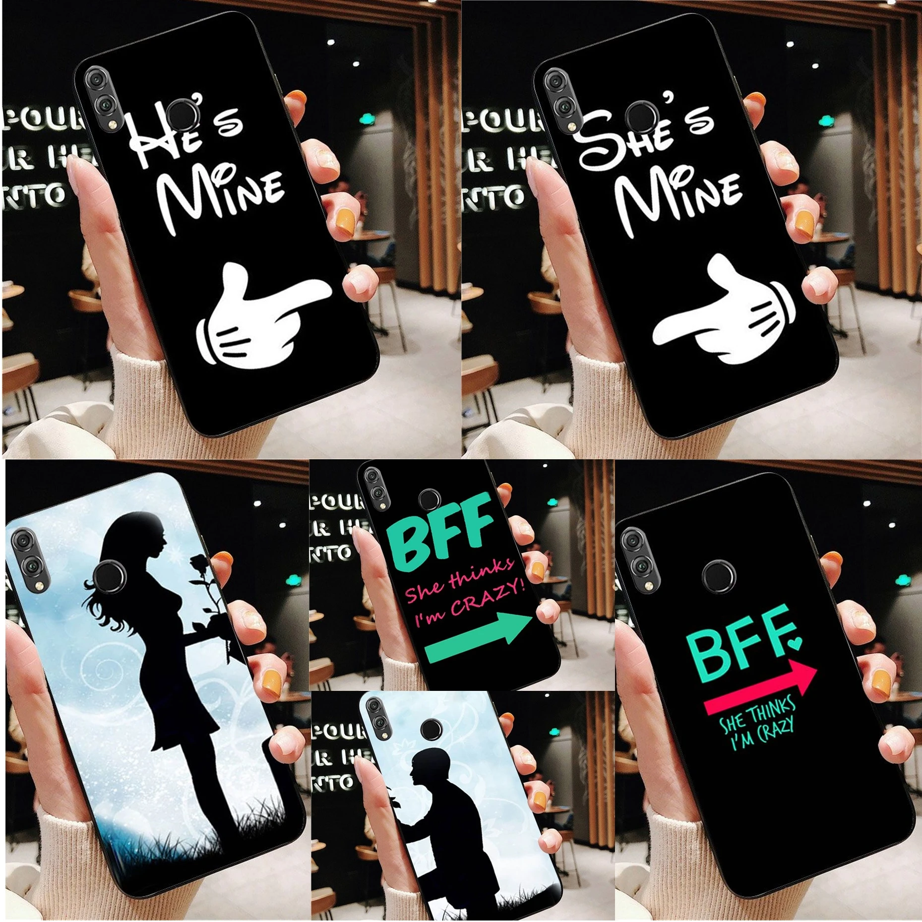 Мягкий чехол для телефона Mr. and Mrs couple BFF Custom Photo fundas for Honor10 lite 20 Y7 y9 9X Pro psmartZ