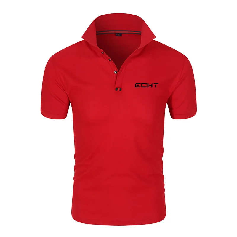 

New year new men's and women's high-end lapel cotton polo shirt T-shirt custom short-sleeved printing embroidery solid color tea