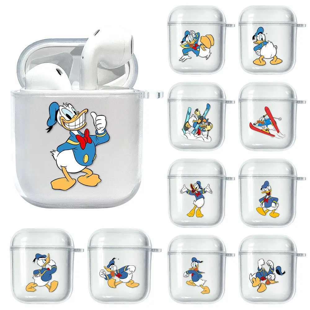 

Cartoon Disney Mickey Minnie Daisy Transparent Case For AirPods 2 1 For Apple Airpods Cover Wireless Earphone Protective Funda