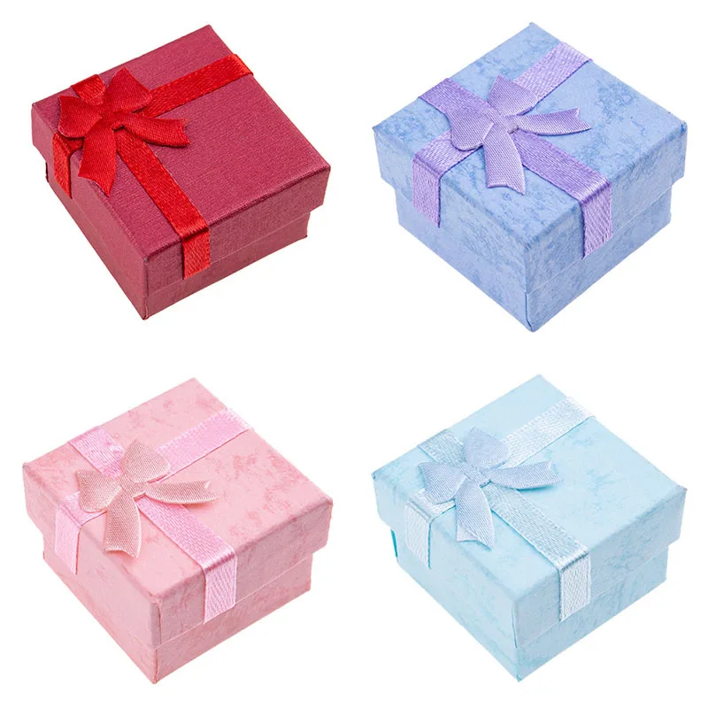 1 шт. 4*4 см 4 цвета ювелирные кольца серьги часы ожерелье маленькая квадратная