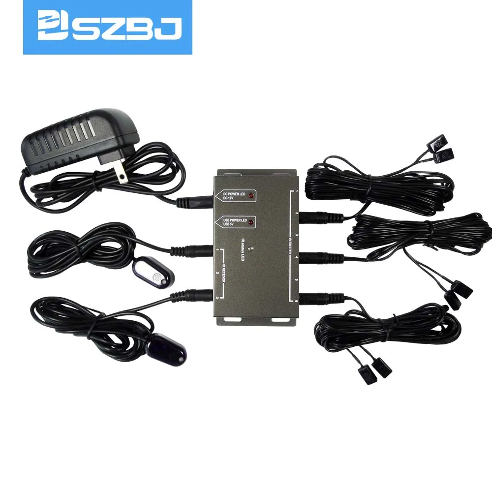 Инфракрасный пульт дистанционного расширителя 6 излучателей 2 приемника Скрытый