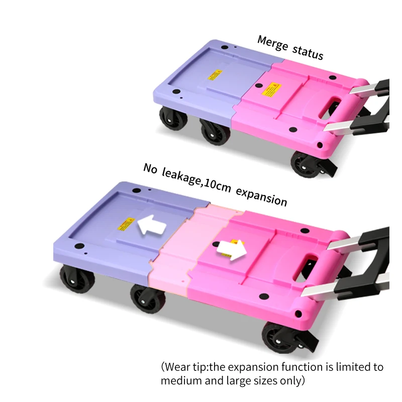 Colorful Heavy Duty Transport Tool Carts Platform Truck Cart Folding Trolley | Luggage