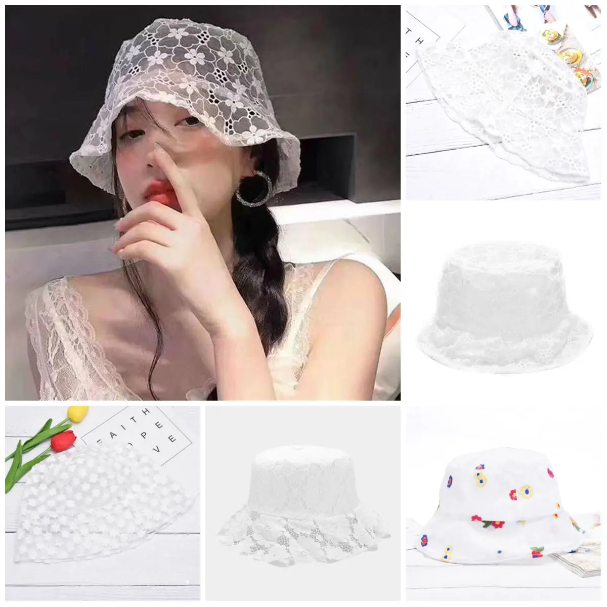 Новинка Лидер продаж Женские винтажные накидки с кружевным цветком Летняя