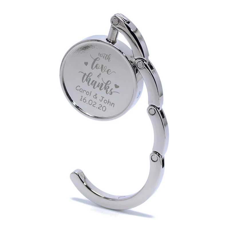 40 шт. именные сумочки с гравировкой на складной крюк для кошелька год | Дом и сад