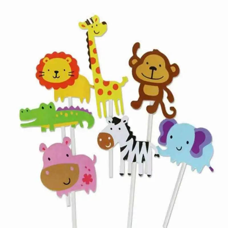 1 Набор душа ребенка Дети День рождения животных торт фигурки жениха и невесты