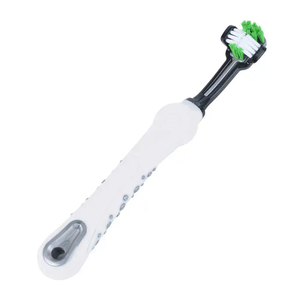 

Pet Supplies Three-headed Toothbrush Multi-angle Cleaning Tartar Large Dog Use