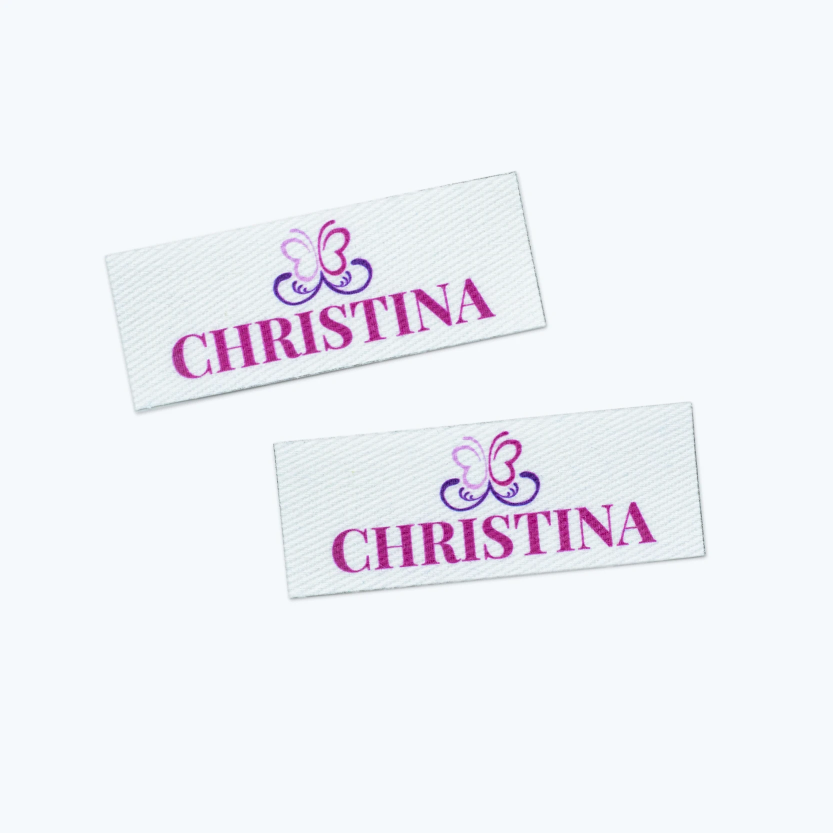 

100 pieces Custom logo labels, Personalized name tags for children, Iron on label, Custom Cloth