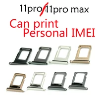 single dual for iphone11 pro11 pro max reader connector slot tray holder with waterproof ring can print imei