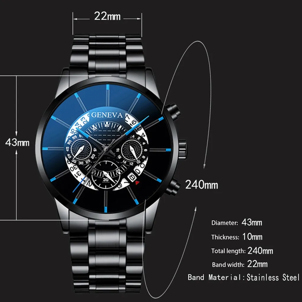 

Man Watch Fashion reloj Cool Unique Digital Literal Multi Layer Dial Men Quartz Wristwatches Mesh Belt Watch montre homme