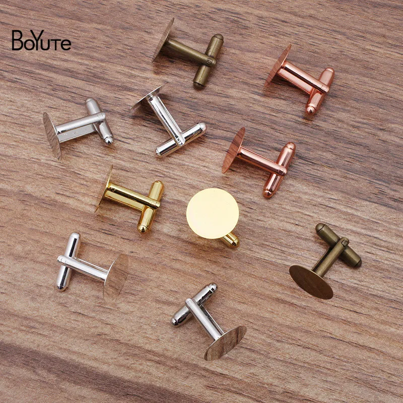 Запонки BoYuTe круглые плоские 15 мм под заказ (200 шт./лот) | Украшения и аксессуары