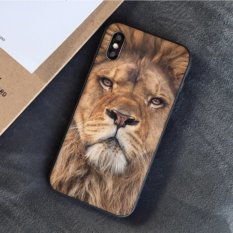 Чехол для iphone 11 Lion Alpha мужской чехол с милым дизайном аксессуары телефонов iPhone 8 7 6