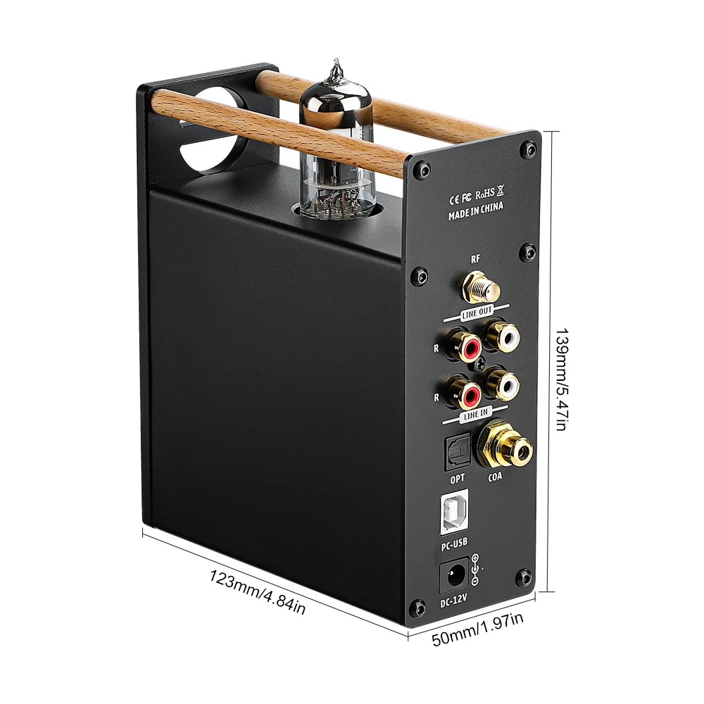AIYIMA T8 Bluetooth 5 0 APTX Tube 6N3 предусилитель OPA1656 стерео аудио цифровой наушники DAC