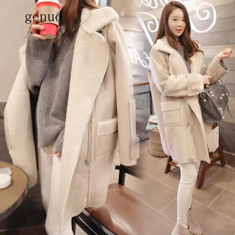 

Куртка женская длинная замшевая, из искусственной кожи, теплая замшевая куртка, ветровка, большие размеры, белый, черный, зима