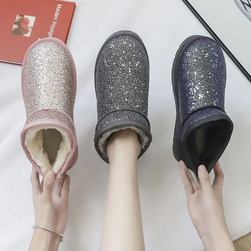 Женские ботинки женские ботильоны на платформе зимние меховые для девушек