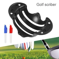 golf ball line clip liner marker pen template alignment marks tool triple track scriber outdoor sport putting positioning aids