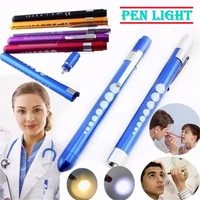 mini medical led pen light for nurses doctors with pocket clip outdoor survival kit emergency camping light flashlight