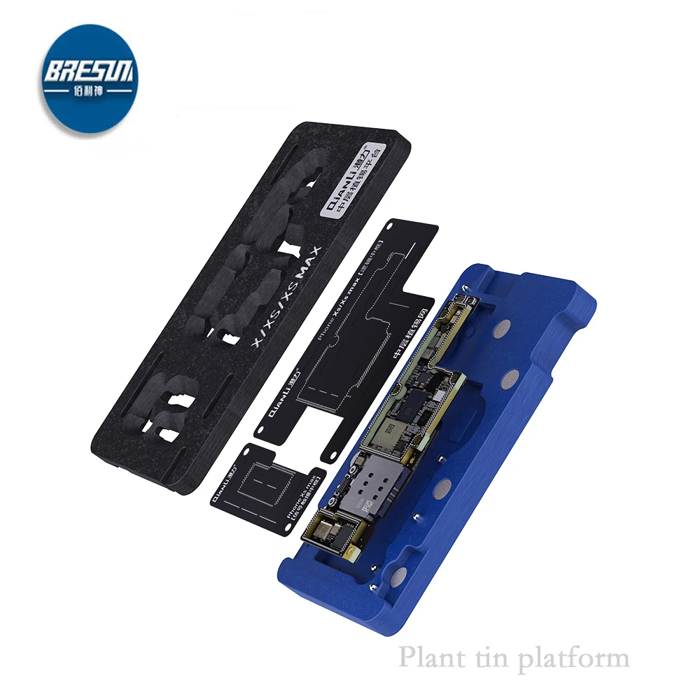 

Qianli Mainboard Middle Layer Board BGA Reballing Stencil Plant Tin Platform for iPhone X XS MAX 11Pro Logic Board Rework Tool