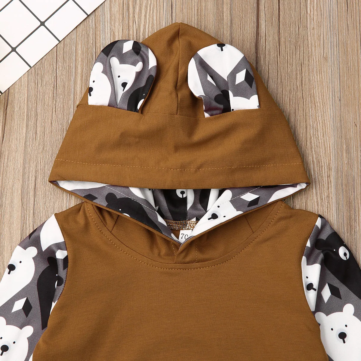 

2PCS Winter Autumn Boys Warm Clothes Newborn Baby Girl Boy Tracksuit Clothes Hooded Top Long Pants Outfits Set