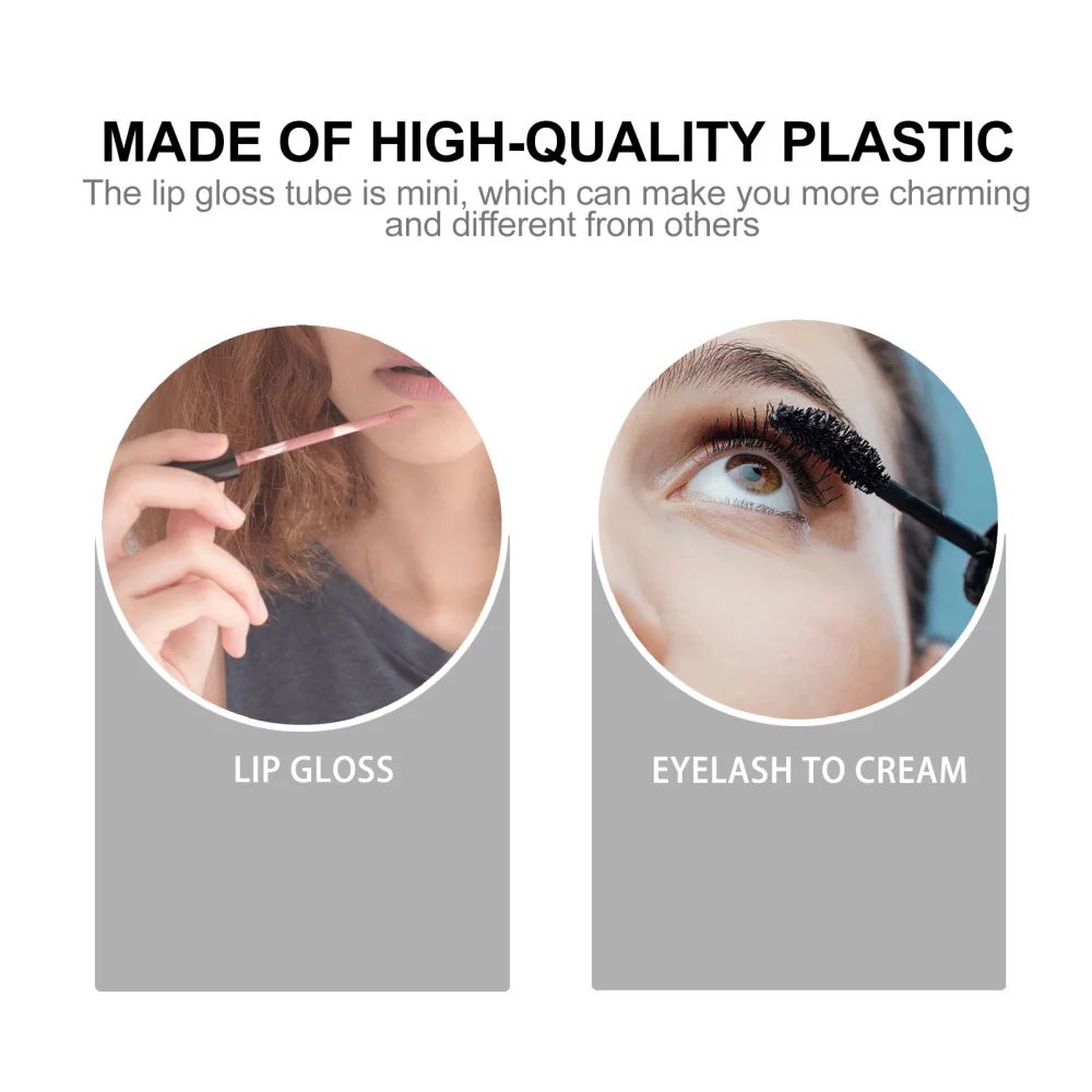 

10pcs Empty Lip Gloss Bottles Tube Refillable Lip Glazes Bottle Mascara Tubes
