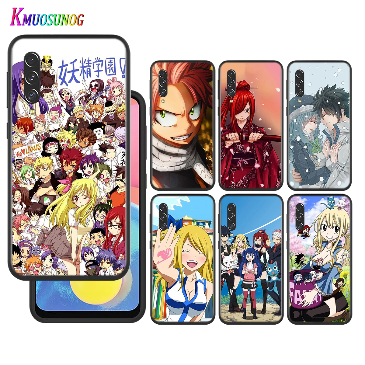 

Silicone shell Anime Manga Fairy Tail for Samsung Galaxy A90 A80 A70 A60 A50 A40 A20E A2Core A10 M20 Black Phone Case