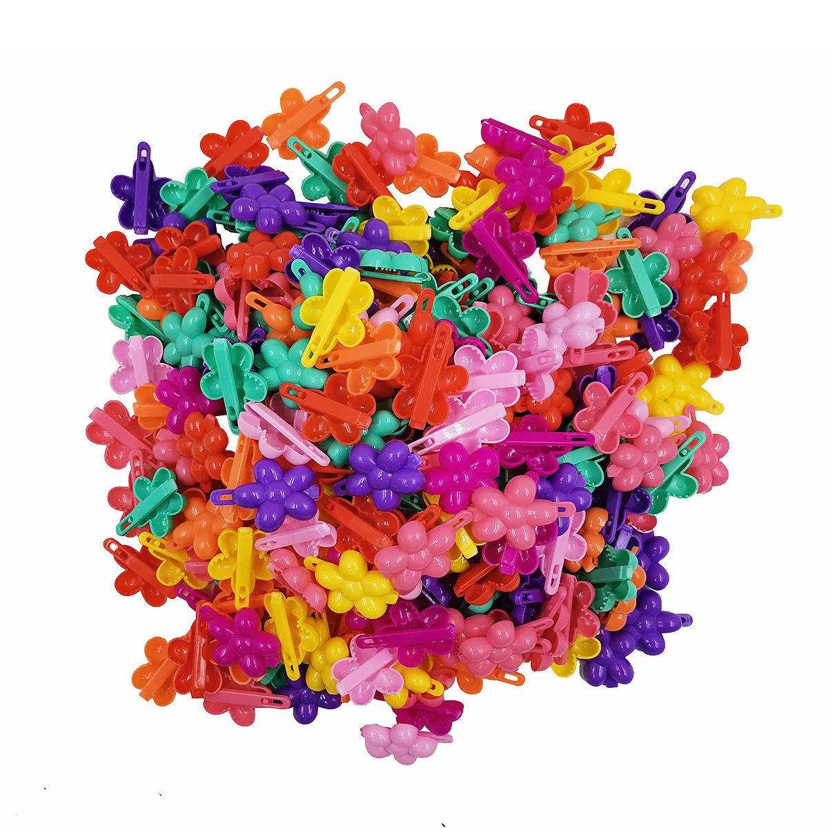 Мини-заколки для волос пластиковые заколки в форме сердца цветка банта