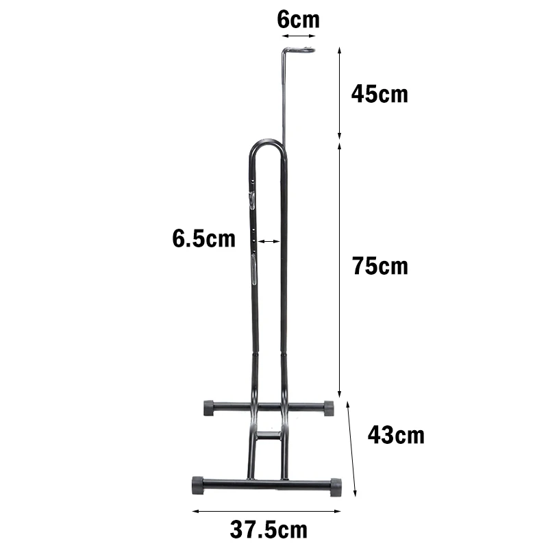 Стойка для велосипеда L-образная стальная с крючком 2021 | Спорт и развлечения