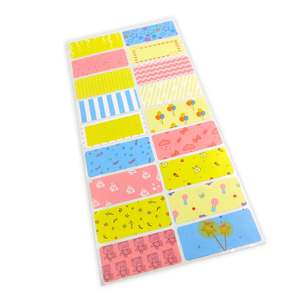 Blank Girl Pattern Name Sticker Kids Personal Label DIY Waterproof Memo Pad Adhesive Writable Note Tag Stationery Supplies Tags | Дом и сад
