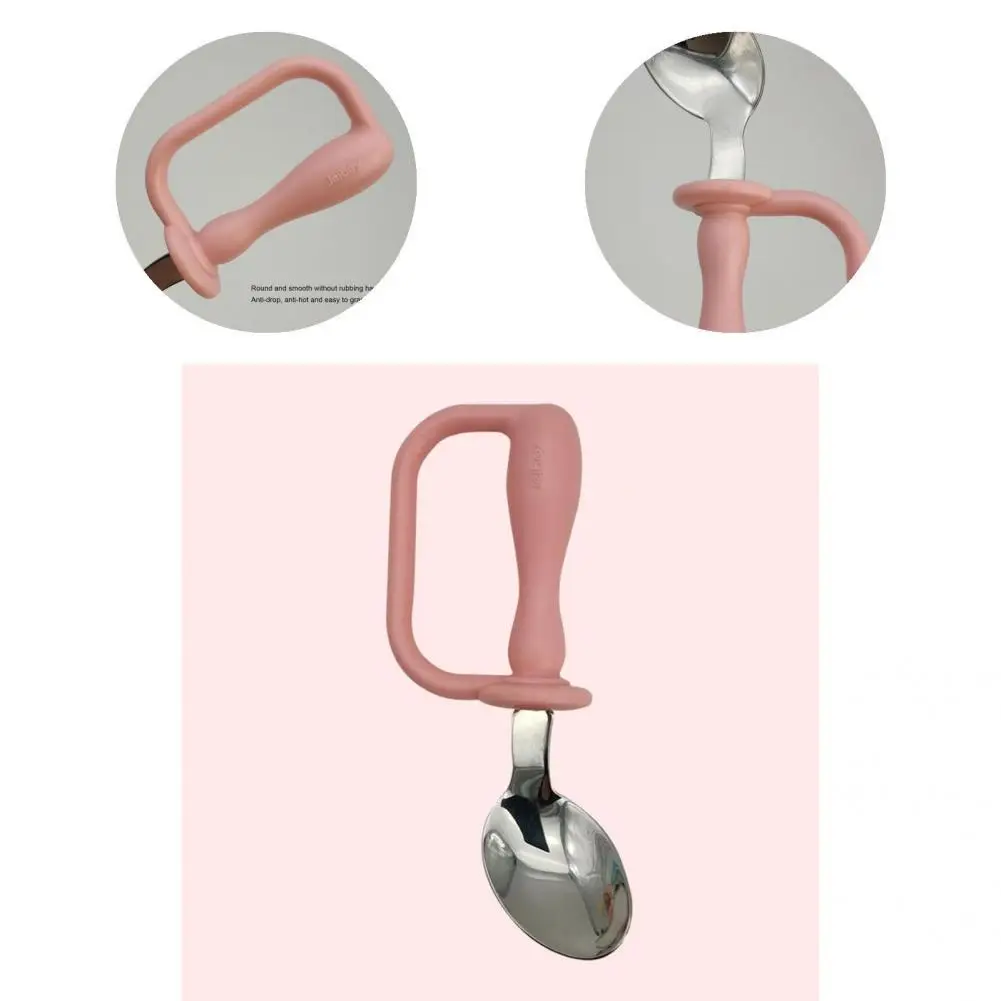 

Feeding Scoop Convenient Anti-deform Soft Hold Heat-resistant Smooth Infant Feeding Spoon Baby Feed Scoop for Home